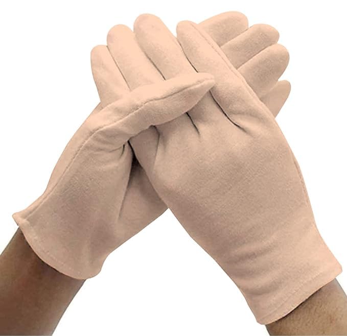 KUMUD Cotton Hand Gloves For Protection From Sun Burn Heat Pollution Size Free Suitable for all Weather Men's & Women's pack of 1 pairs (Beige)-image-26