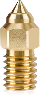 APAAZO Compatible WithEnder 7 Nozzle Brass Copper High-speed 3D Printer Nozzle 0.2/0.3/0.4/0.5/0.6/0.8/1.0mm For 1.75mm Filament M6 Thread 16.8mm (Color : Brass, Size : 0.8mm)