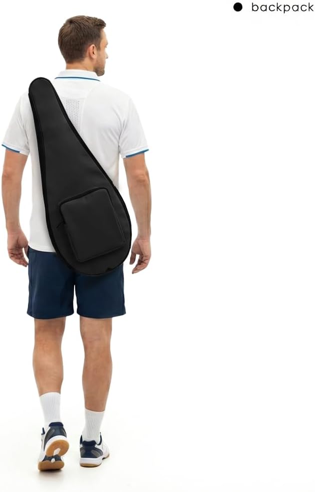 Silfrae Full Size Squash Racquet Cover Racquet Bag for 2 Squash Rackets
