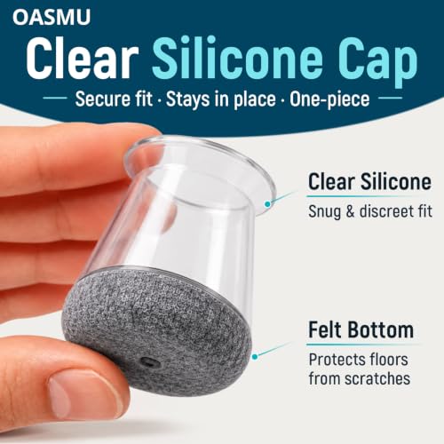 Image of 16 Pcs Chair Leg Protectors for Hardwood Floors, Silicone Felt Furniture Leg Cover Pad for Protecting Floors from Scratches and Noise, Smooth Moving,X-Small(Fit Round Diameter:1 /2 inch to 5 /16 inch)