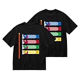 [NBKING] 和風 鯉のぼり Tシャツ メンズ 半袖 丸首 綿100% 夏服 カットソー カジュアル おしゃれ 快適 通気性 軽い 柔らかい M