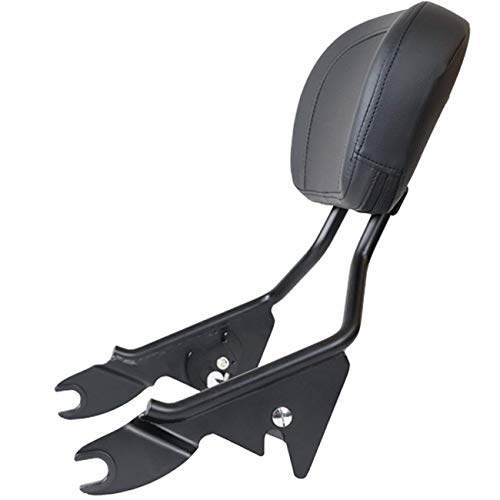 AUFER Detachable Upright Passenger Backrest Sissy Bar w/Pad Compatible With For Touring Road King Street Glide Electra Glide Road Glide FLHR FLHX FLHT FLTR 2009-2020（Black） - Thumbnail 6