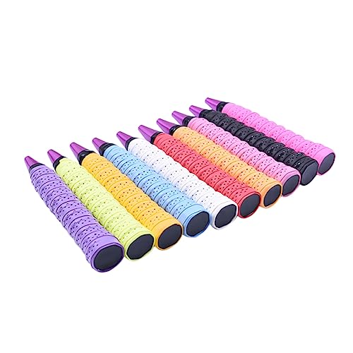 VANZACK 10pcs Breathable Tennis Racket Grip Tape Sweatband Overgrips Badminton Racket Pro Overgrip Super Absorbent Quick Drying