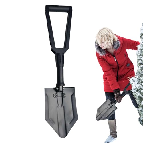 Pala De Nieve Robusta | Equipos De Mango Ergonómico Al Aire Libre,Pala De Nieve Cabeza De Acero Reforzado - Para Patio Jardín Aparcamiento Balcón Patio Patio Jardín Parking Adultos Seniors Mujeres