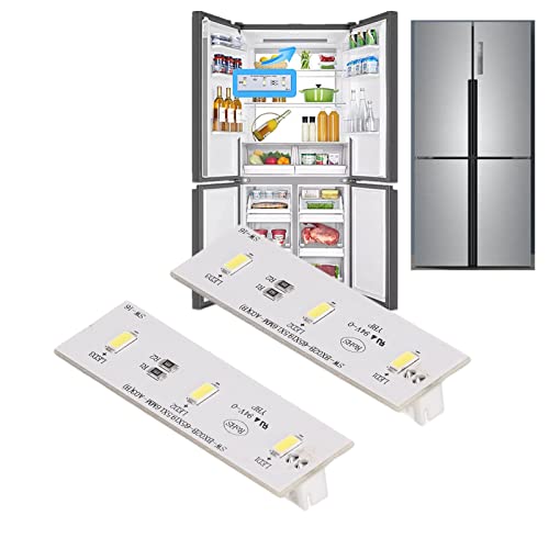 Premium 2Pcs LED Light Strip Set, Replacement and Repair Part for SW BX02B Refrigerator and Freezer, Bright and Energy, Efficient, DC 12V