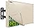 Outdoor TV Cover 80-85 inch, IC ICLOVER 600D Heavy Duty 4 Season Weatherproof TV Protector with Waterproof Zipper & Bottom Cover & Remote Control Pocket, Television Cover for Outside Flat Screen TV,