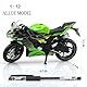 TOKAXI 1/12 Maßstab Kawasaki Ninja Z6 Diecast Spielzeugmotorräder, Kawasaki Motorradmodell, Ninja Motorrad-Spielzeug Geschenke für Jungen und Mädchen