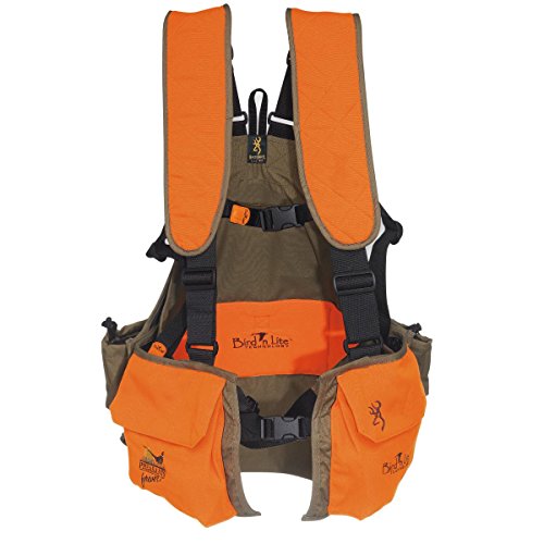 Browning Bird'n Lite Strap Vest, Khaki/Blaze, X-Large - XX-Large