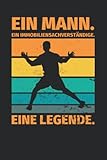 Notizbuch liniert: Ein Mann. Ein Immobiliensachverständige. Eine Legende.