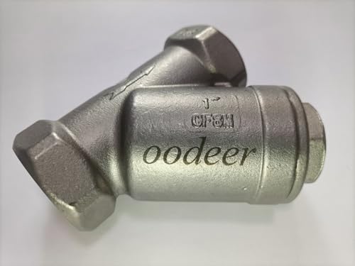 Image of 1 inch Y-Strainer 316 Stainless Steel, 800PSI High Pressure Water Filter with 40 Mesh Screen, ISO9001 & CE0036 Certified for Industrial, Hydraulic & Marine Systems - Compact Inline Pipe Strainer