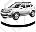 SCOUTT Bra Capot DEFLECTEUR Protection pour Dacia Duster 2015-2017