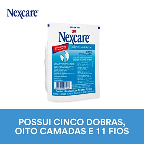 3M, Nexcare, Gaze Estéril - 10 Unidades, Branca