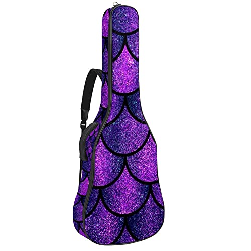 Housse pour guitare acoustique – Rembourrage épais – Imperméable – Double bandoulière réglable – Violet et violet… - Les Beatles, Paul McCartney, John Lennon, RIngo Starr, George Harrison Housse pour guitare acoustique - Rembourrage épais - Imperméable - Double bandoulière réglable - Violet et violet…