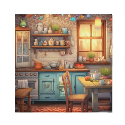 Servilletas de Tela Cuadradas Satinadas Juego x6 miniatura 1