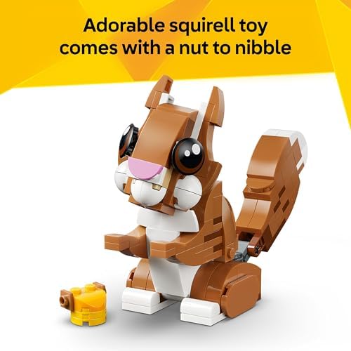 LEGO Creator 3in1 Cute Animals: Playful Puppy Dog Toy - Pet Animal Figure Transforms into a Squirrel or Duck - Creative Birthday Gift for 8+ Year Old Girls & Boys - 31382 - View 8
