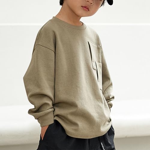 Boys Lightweight Sweatshirt Kids Fall Fashion Crewneck Long Sleeve Sweatshirts Casual Loose Comfy Pullover2