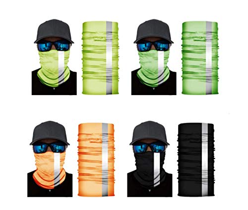 Lot de 4 bandeaux larges pour cagoule - Masque à gaz - Masque large - Cagoule - Multifonctionnel