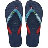 Havaianas Unisex Brasil Mix Flipflop, Indigo Blau, 43/44 EU