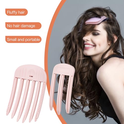 Pacote com 2 pentes modeladores de vento para franja fofa para volume e cachos sem calor, ferramenta