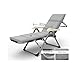 ZHUAN Fauteuils inclinables inclinables, Fauteuil inclinable Zero Gravity avec accoudoirs verrouillables pour Camping Garden Beach Sun Chaise Longue de Jardin Chaise Longue de Loisirs Paresseux (C