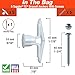 TOGGLER Toggle TC Commercial Drywall Anchor with Screws, Polypropylene, Made in US, 5/8