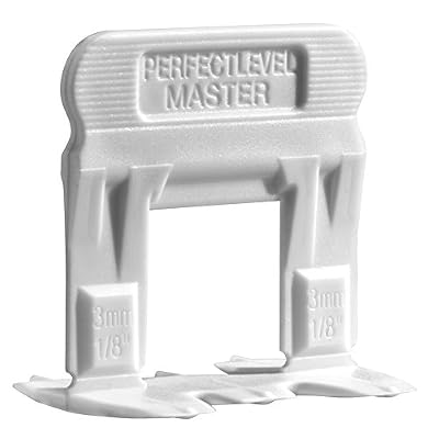 T-Lock PERFECT LEVEL MASTER Professional Anti lippage Tile Leveling System - Spacers Only - Red Wedges Not Included and Sold Separately (100, 3mm)