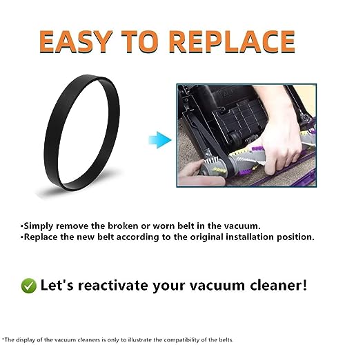 Image of JEDELEOS Replacement Belts for Bissell Cleanview Bagless Upright Vacuum 1831 9595A 3583 2486 2487 2488 2489 2490 2491 2492 2494 1319 1320 1322 1327 1328 1330 1331 1332 1819 1820 Series (Pack of 3)
