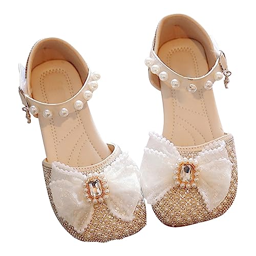 girls closed toe sandal Bow Mary Jane Shoes Ballerina With Satin Ankle Tie For Wedding Birthday Party