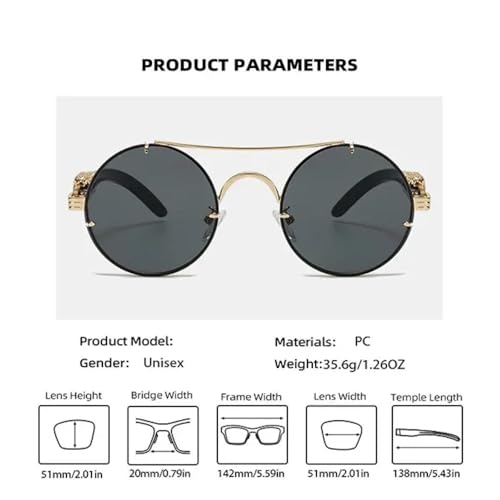 Lunettes de soleil vintage mixtes avec verres teintés anti-reflets - 4