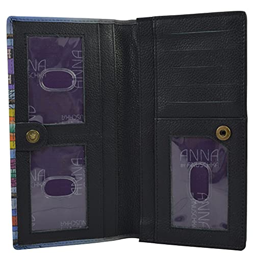 Anna by Anuschka Women's Hand-Painted Genuine Leather Clutch Wallet3