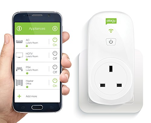 Efergy Ego Smart Wi-Fi App Remote Control Energy Monitor Timer Home Power Automation Socket for iPhone and Android Devices Efergy Ego Smart Wi-Fi App Remote Control Energy Monitor Timer Home Power Automation Socket for iPhone and Android Devices