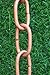 KAM Home Large Link Pure Copper Traditional Rain Chain with Installation Kit 8.5 Foot
