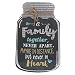 Barnyard Designs Rustic Family Together Never Apart Mason Jar Decorative Wood and Metal Wall Sign Vintage Country Decor 14"x 9"