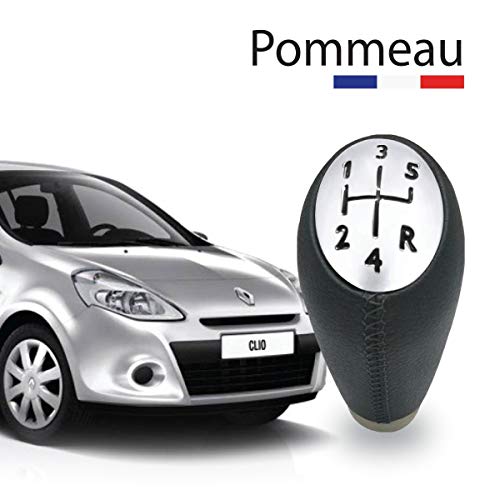 O³ - Pomello del cambio Clio 3 in pelle, leva del