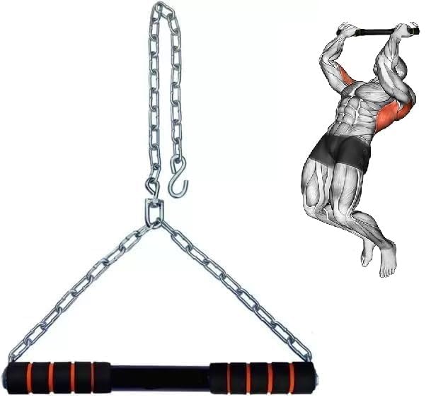 Height Increase Pull Up Bar For Chinups Hanging Rod For Home/Gym Use For Men Kids Boys Adults Fitted With Heavy Duty Chain Sangal-image-17