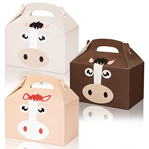 Horse Party Favors 24 PCS Cow Horse Party Treat Boxes Cowboy Gift Box Cardboard Candy Cookies Snacks Boxes for Western…