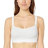 Hanes Women's Reversible SmoothTec Wirefree Bra, Sterling Heather Print, Medium