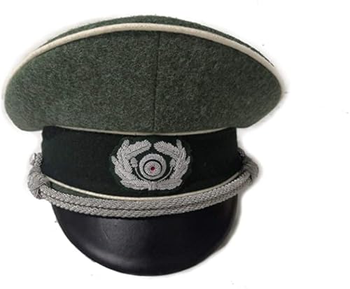 WW2 German Wehrmacht Heer Officer Visor Cap, Brown