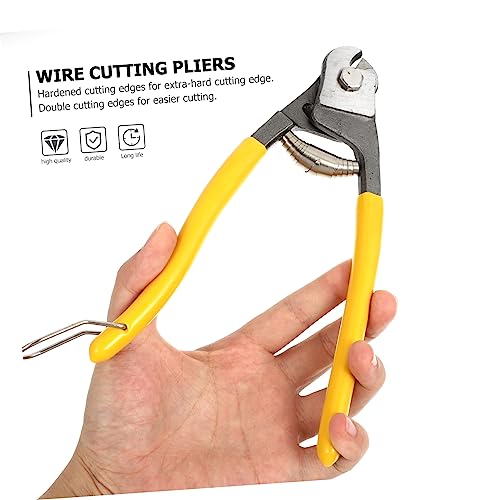 Miniatura 8 de Doitool 8 Cortador De Cables Cortadores De Alambre De Servicio Pesado Tijeras Corte Cortacables Cortadores De Cables Herramientas Para Cortar Cables Cortador De Cable Antideslizante Yellow