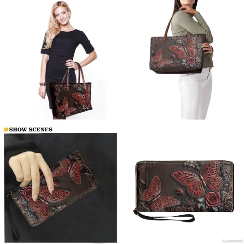 Bolso Tote Grande con Cartera PU para Mujer miniatura 2