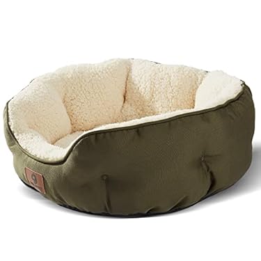 AMAZON - Asvin Medium Dog Bed for Medium Dogs, Large Cat Beds for Indoor Cats, Pet Bed for Puppy and Kitty, Extra Soft & Machine Washable with Anti-Slip & Water-Resistant Oxford Bottom, Green, 25 inches