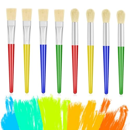 Set de pinceaux pour Enfants, Pinceau Peinture pour débutants, Tout-Petits, Enfants, école, Salle de Classe et Pratique de la Peinture Artistique