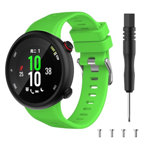 Correa de silicona para Garmin Swim 2, correa de reloj inteligente, pulsera deportiva para Garmin Forerunner 45 45s, accesorios de pulsera, verde, para Forerunner 45s, For Forerunner 45s