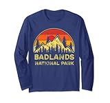 vintage badlands national park south dakota sd escursioni maglia a manica