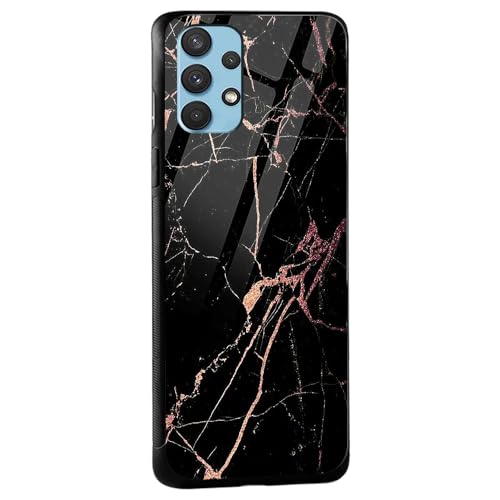 Image of COLORflow Back Cover Compatible with Samsung Galaxy A53 5G | Black Marble Golden | Shockproof TPU Bumper Cover with Camera Protection Back Cover