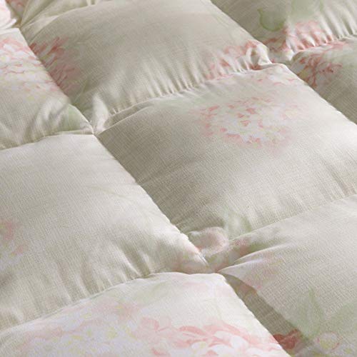 Edredón de invierno de plumón de ganso para cama doble de algodón blanco lavable 3