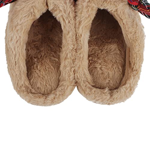 Fuzzy House Slippers Cozy Warm Slippers Winter Cute Animal Slippers Soft Faux Fur Indoor Slippers for Home4