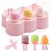 Produktbild Eisform Kinder, Eisformen Silikon, 6 Kleine Eisförmchen, Eis am Stiel Formen, Wiederverwendbar Popsicle Formen LFGB Geprüft und BPA Frei, Mini Eisform für Kinder, Baby