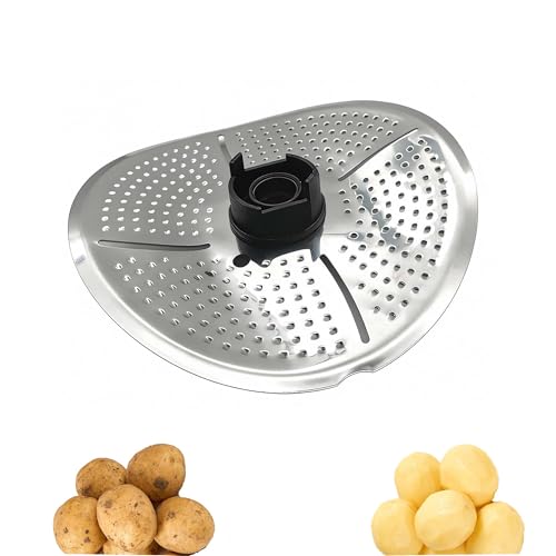 TUKEVA Éplucheur pour Monsieur Cuisine Connect Éplucheur de pommes de terre en acier inoxydable Éplucheur légumes pour Monsieur Cuisine Connect pour pommes de terre,carottes,légumes et fruits (Argent)