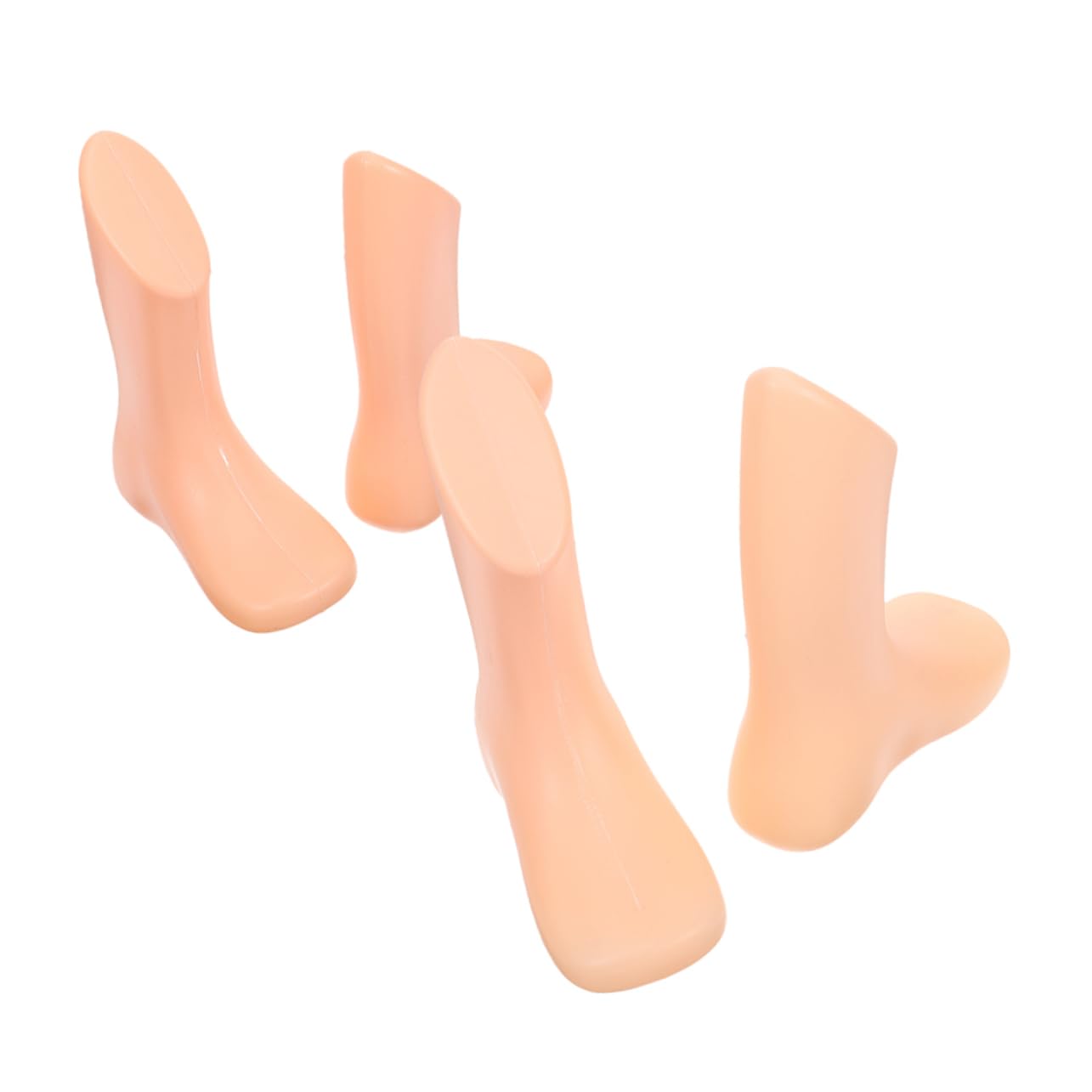 VILLCASE 4pcs Boys and Girls Foot Model Mannequin Socks Display Stand for Toddler Shoes Shop